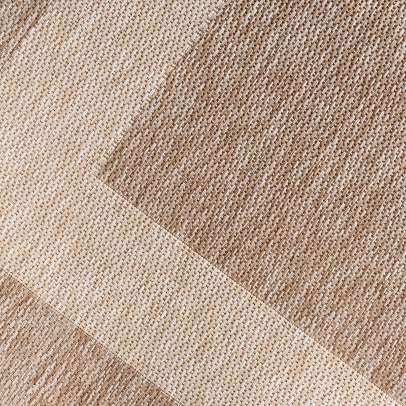 In- & Outdoor Teppich - Sierra Border Beige Creme