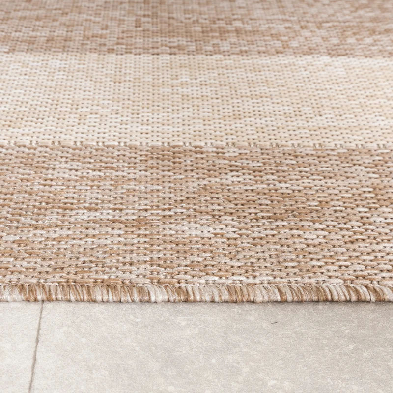 In- & Outdoor Teppich - Sierra Border Beige Creme