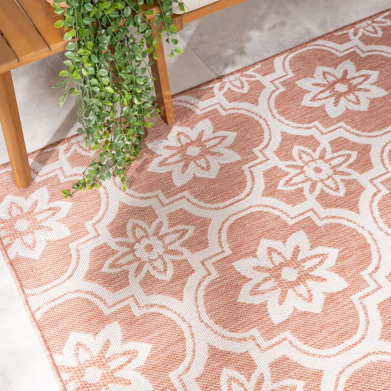 In- & Outdoor Teppich - Rio Flower Rosa