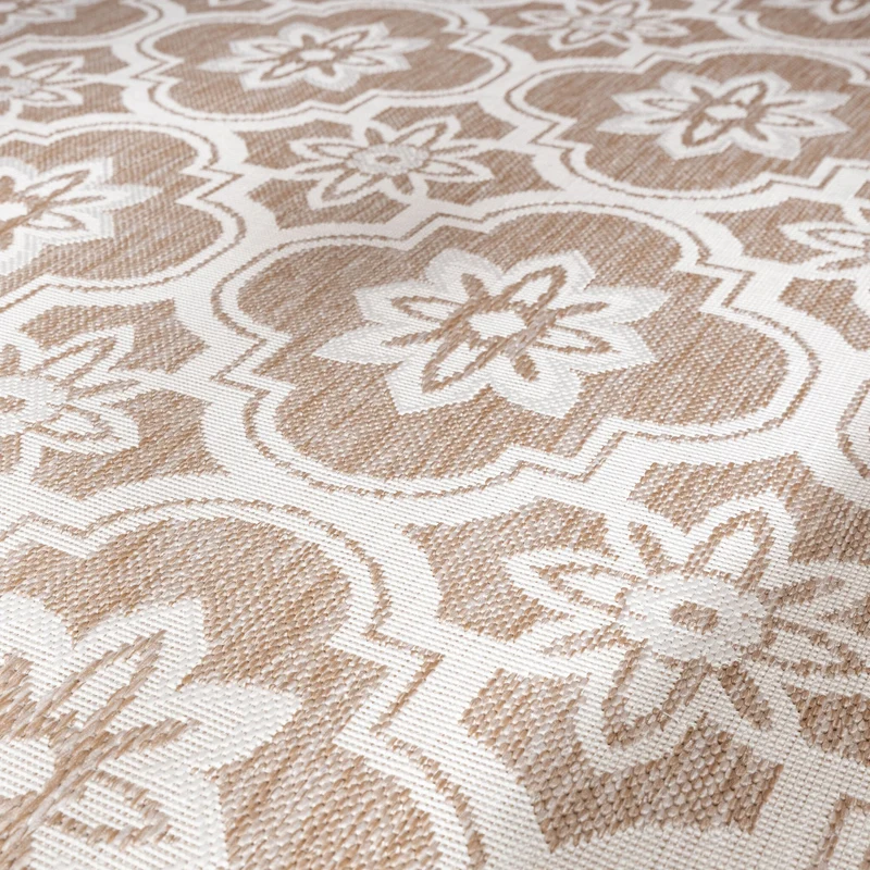 In- & Outdoor Teppich - Rio Flower Beige