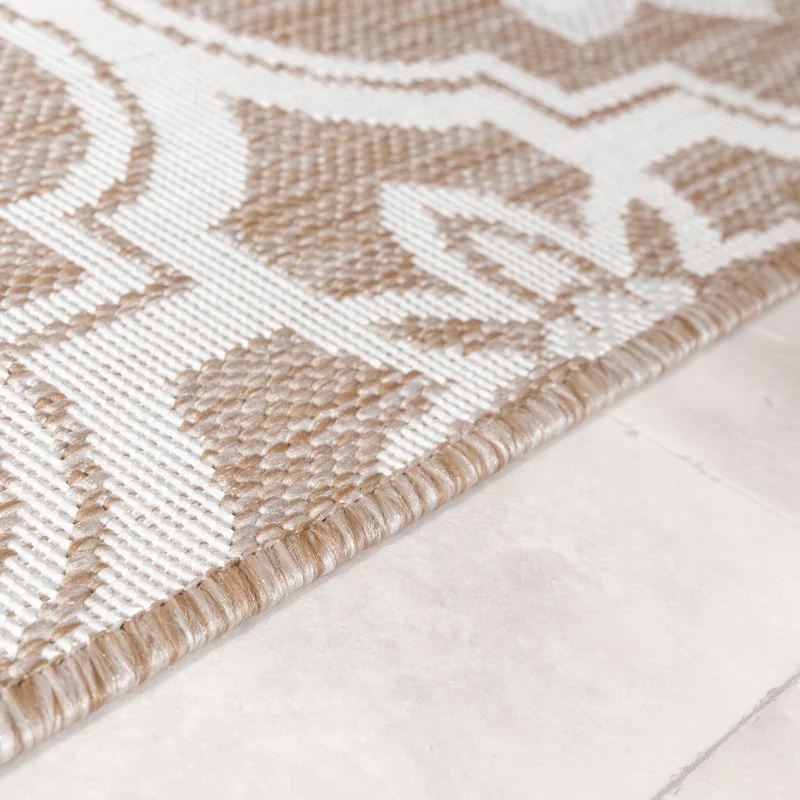 In- & Outdoor Teppich - Rio Flower Beige