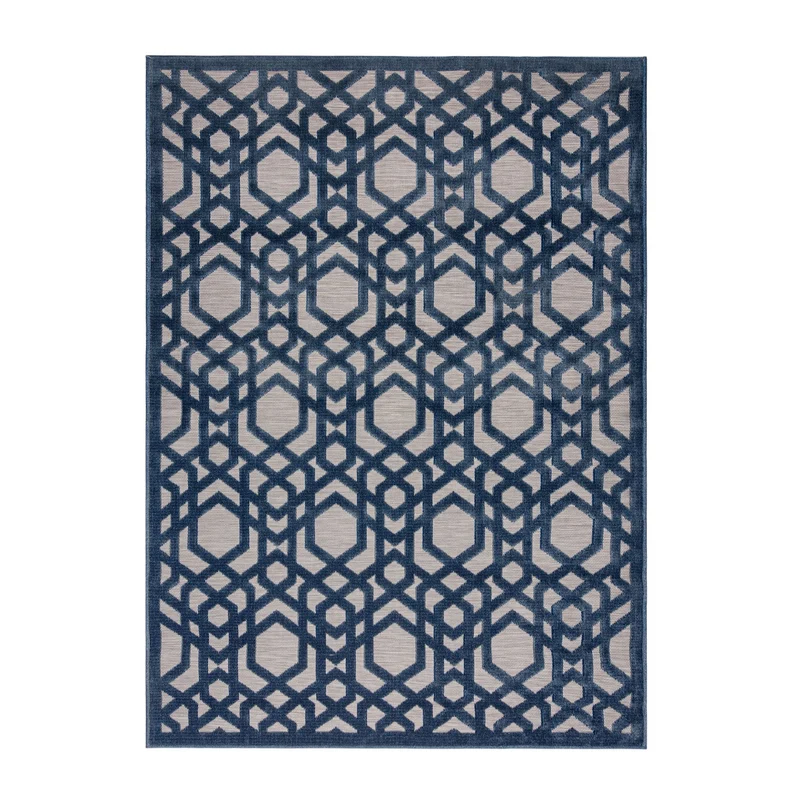 In- & Outdoor Teppich - Piatto Oro Blau
