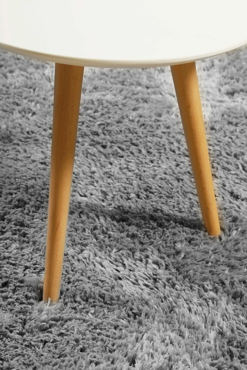 Esprit Teppich Rund grau weich soft "Yogi"