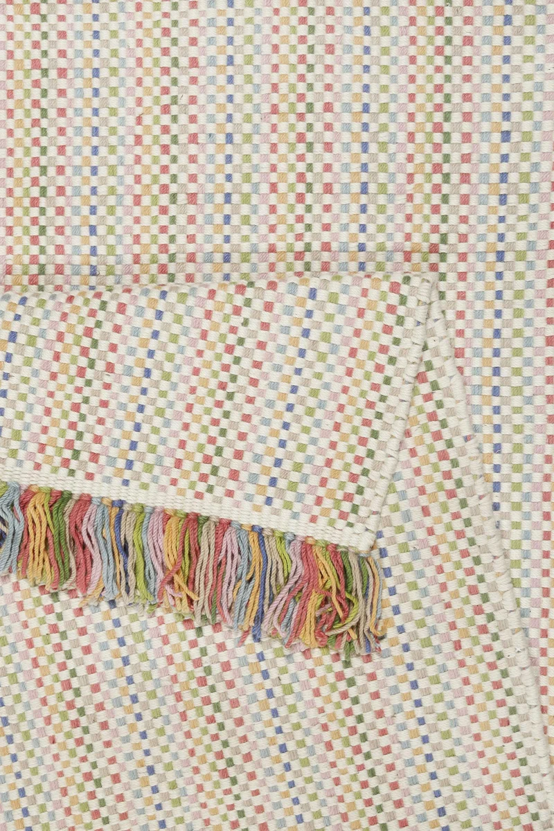 Esprit Kelim Teppich Bunt aus Wolle "Kids Durrie"