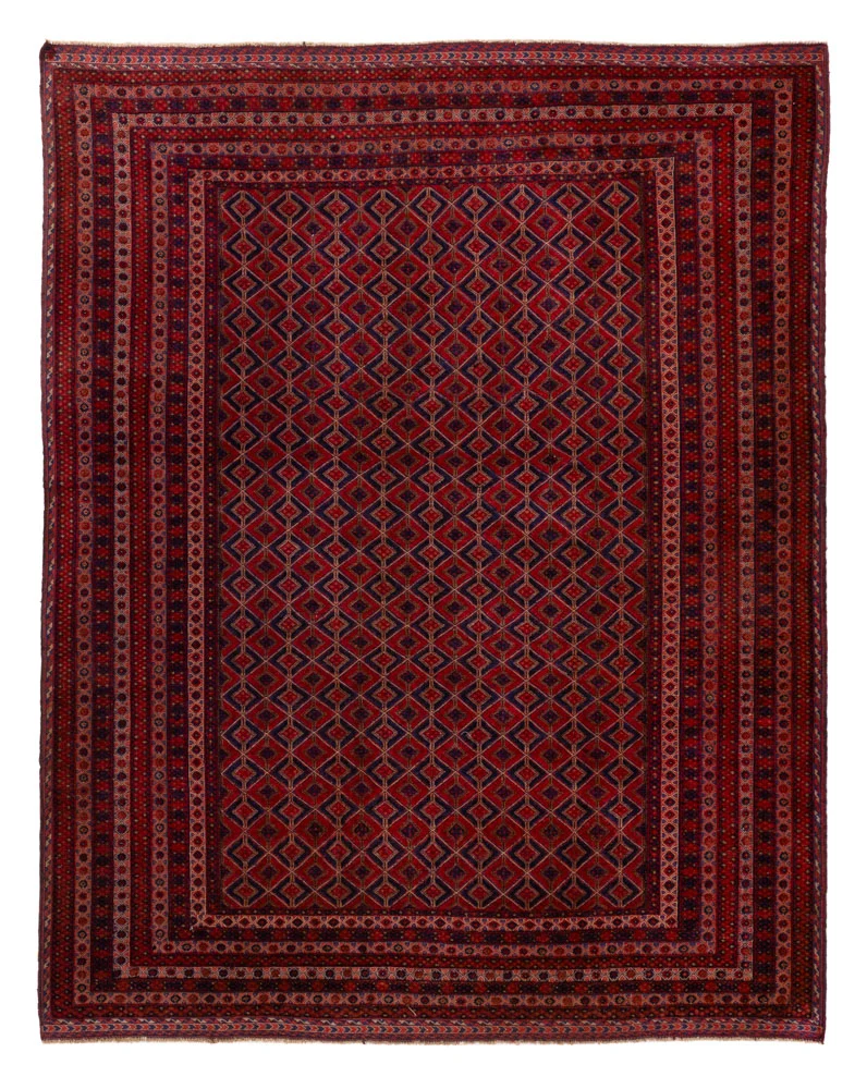 Kelim Afghan Teppich 212x267cm - rot