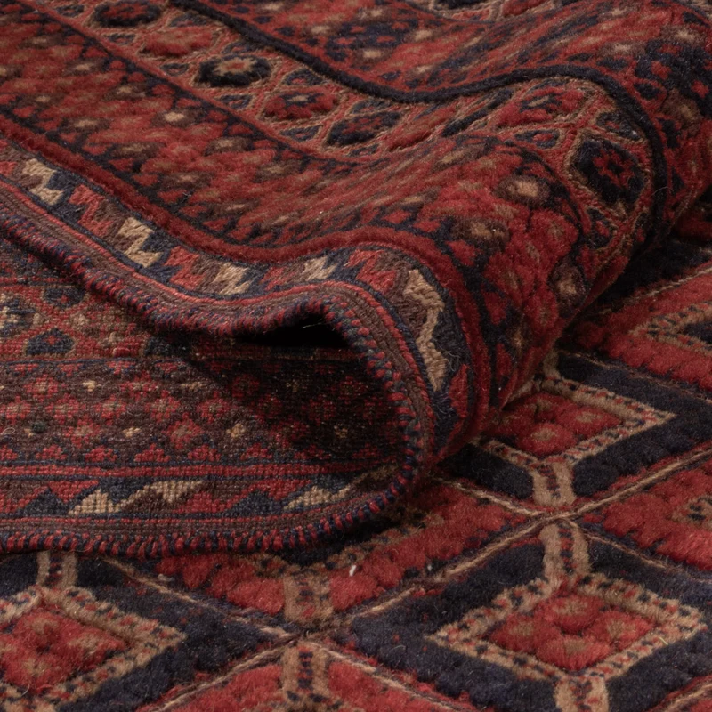 Kelim Afghan Teppich 212x267cm - rot