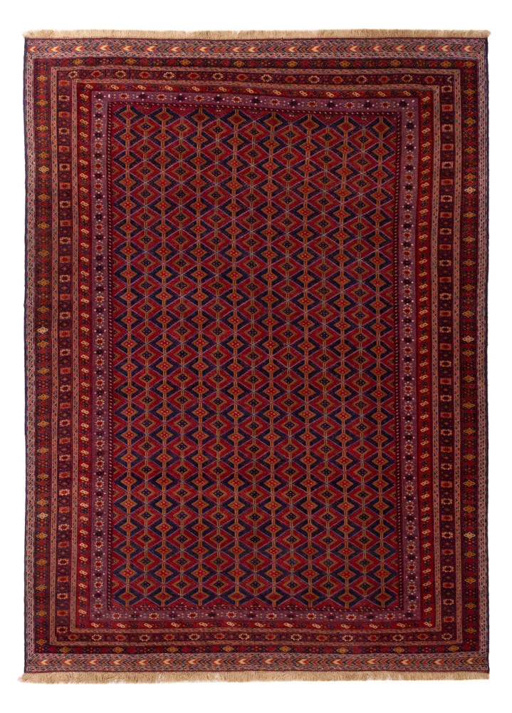 Kelim Afghan Teppich 200x278cm - rot
