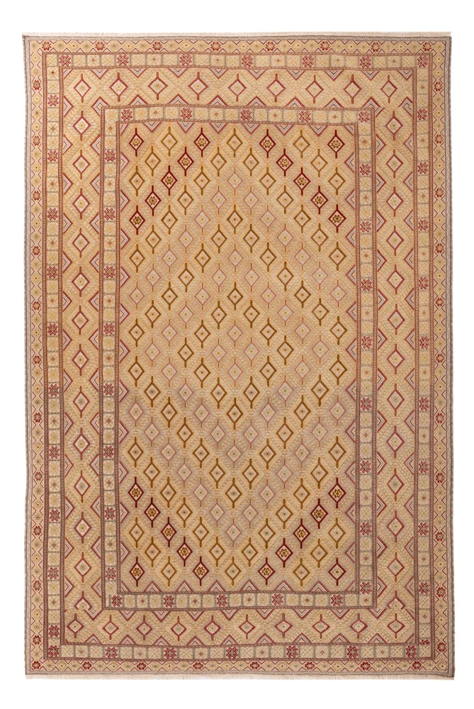 Kelim Afghan Teppich 187x292cm - beige