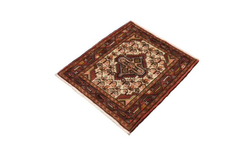 Perserteppich - Nomadic quadratisch - 65 x 71 cm - hellbeige