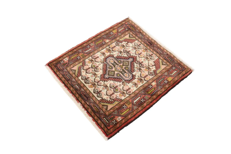 Perserteppich - Nomadic quadratisch - 65 x 71 cm - hellbeige
