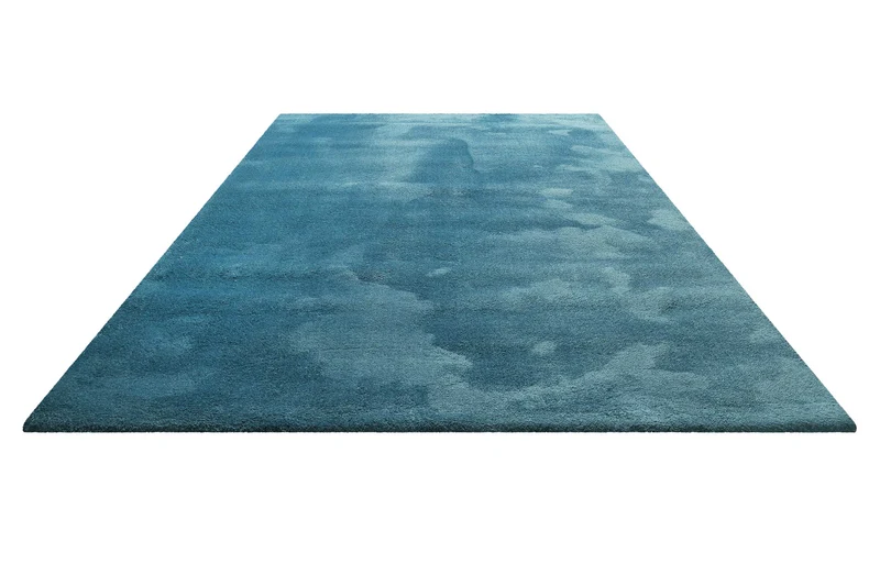 Teppich Petrol Türkis Hochflor "Sienna" Homie Living