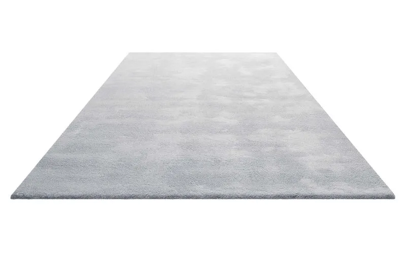Teppich Hellgrau Blau Hochflor "Sienna" Homie Living