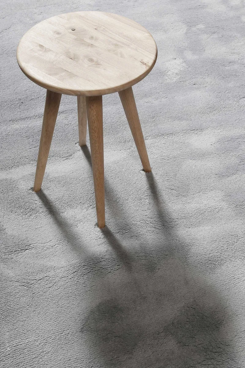 Teppich Hellgrau Blau Hochflor "Sienna" Homie Living