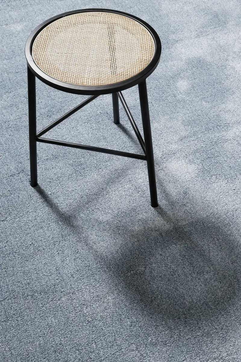 Teppich Hellblau meliert Hochflor "Sienna" Homie Living