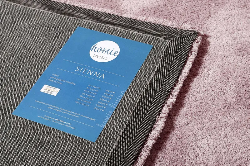Teppich Altrosa Hochflor "Sienna" Homie Living