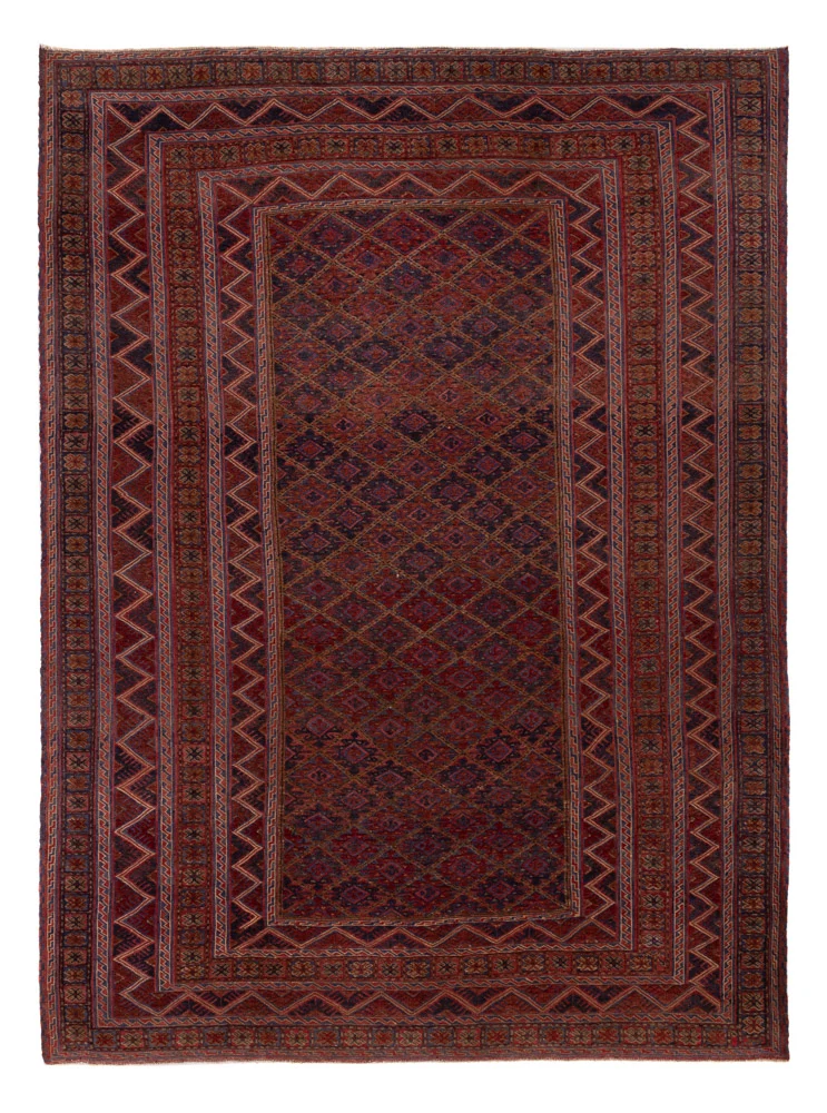 Kelim Afghan Teppich 202x271cm - rot