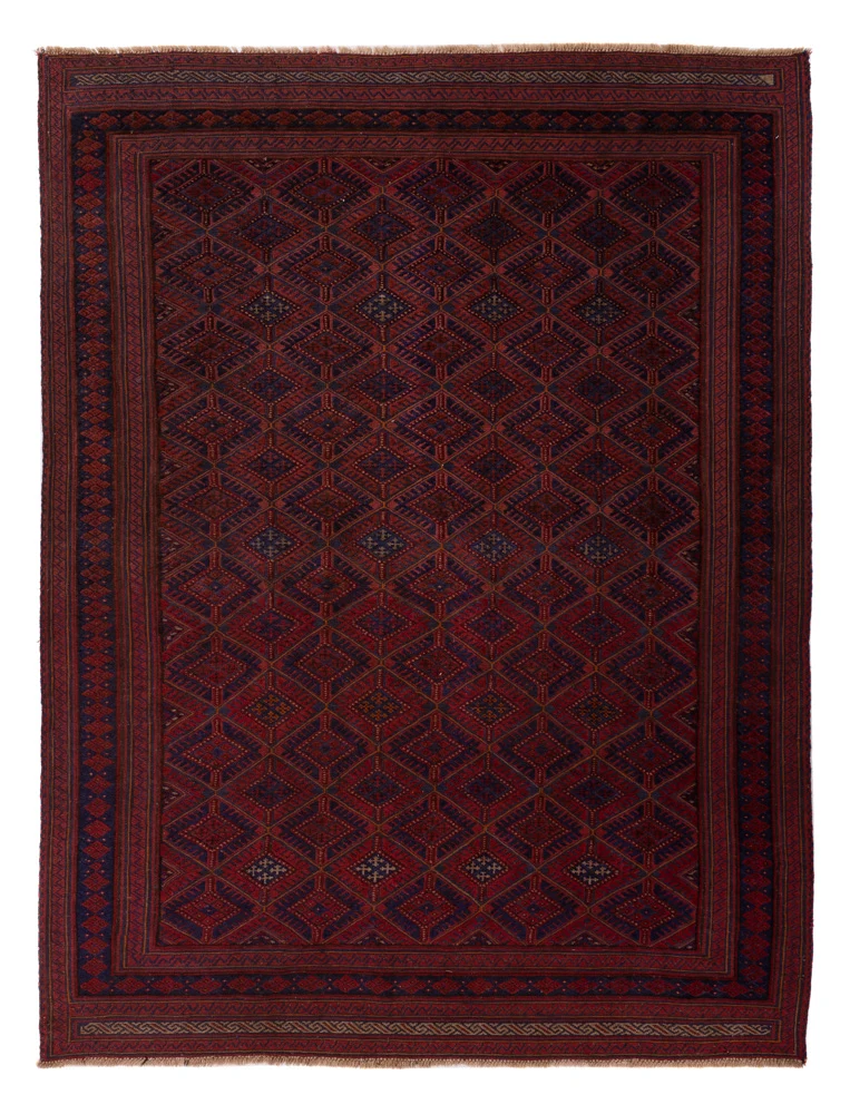 Kelim Afghan Teppich 203x270cm - rot