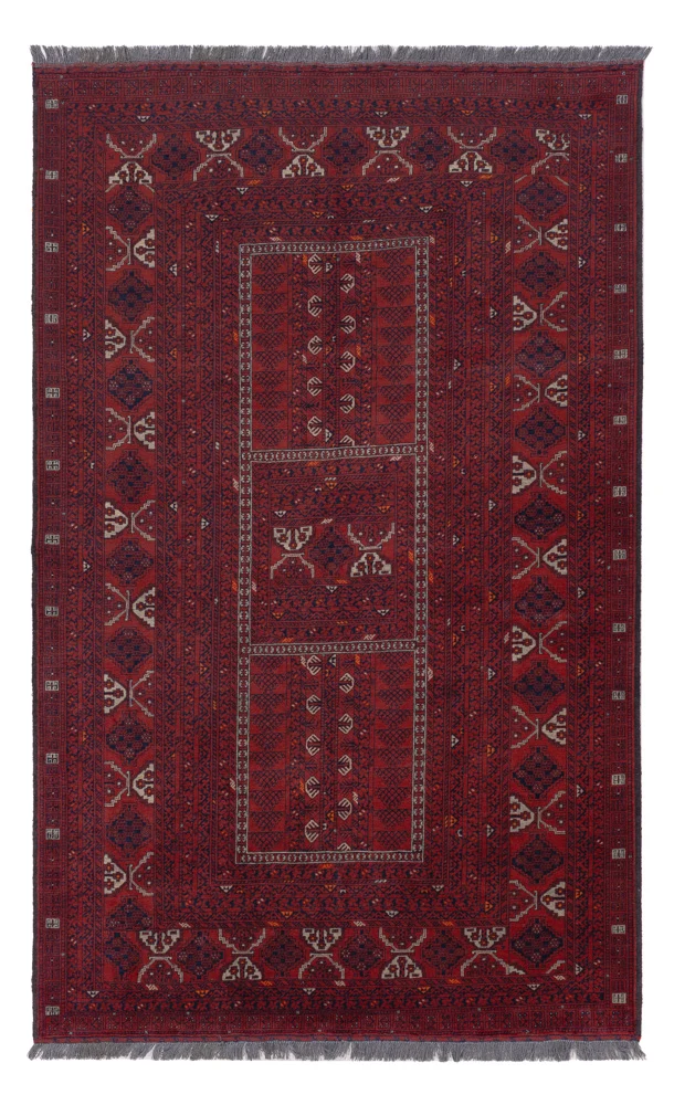 Afghan Teppich 154x252cm - Orientteppich - rot