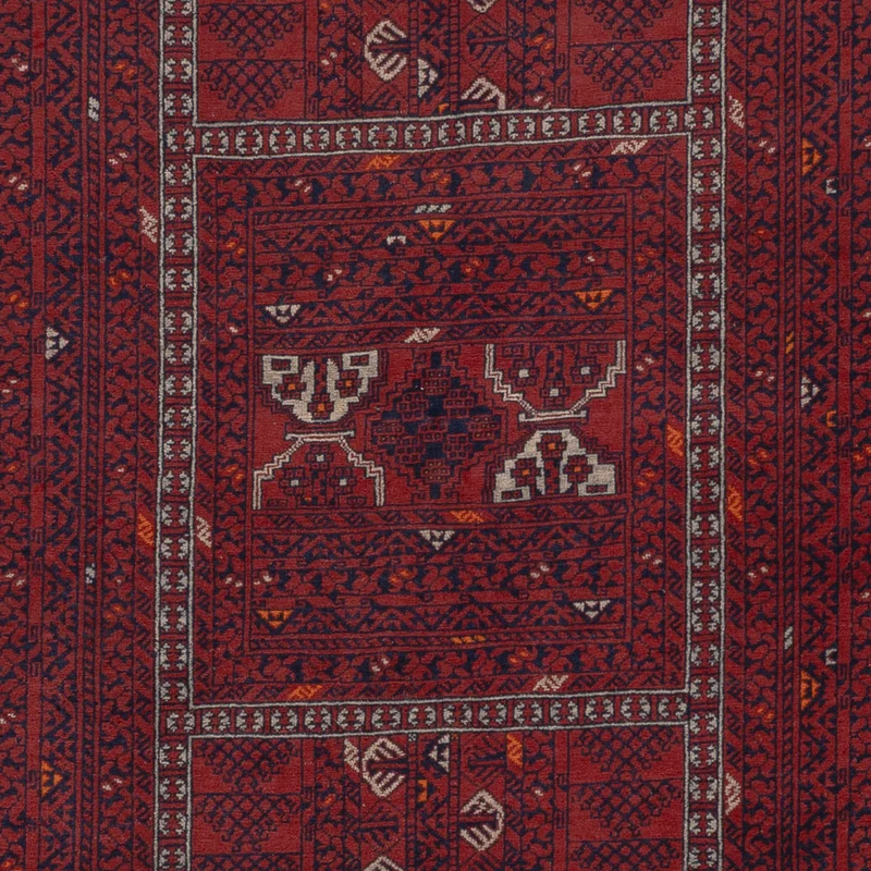 Afghan Teppich 154x252cm - Orientteppich - rot