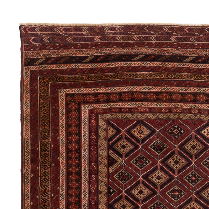 Kelim Afghan Teppich 198x270cm - rot