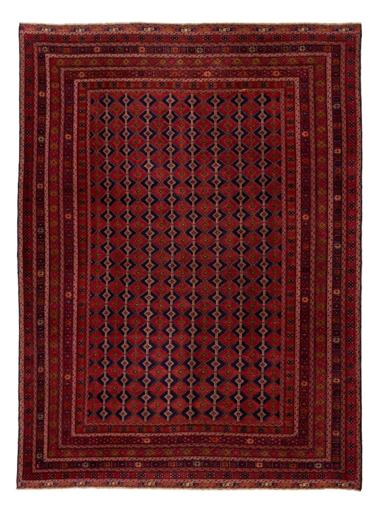 Kelim Afghan Teppich 197x274cm - rot