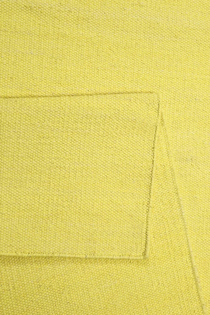 Esprit Kurzflor Teppich Gelb aus Baumwolle "Rainbow Kelim"