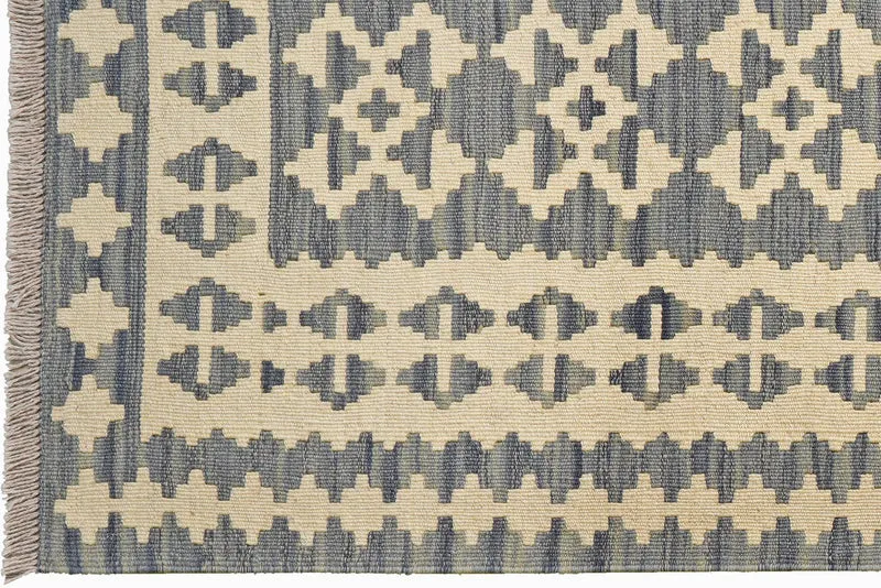 Kelim Gashgai · Handgewebt – Grau, 151x103 cm
