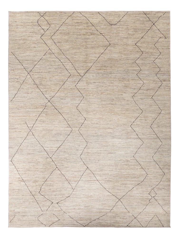 Berber Teppich 276x362cm - Wollteppich - beige