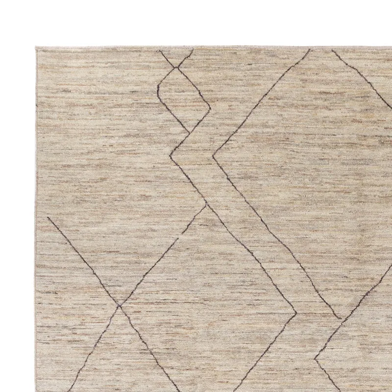 Berber Teppich 276x362cm - Wollteppich - beige