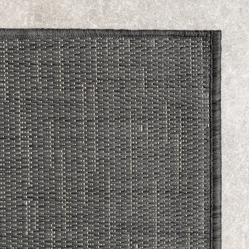 In-& Outdoor Teppich - Malta Melange Schwarz