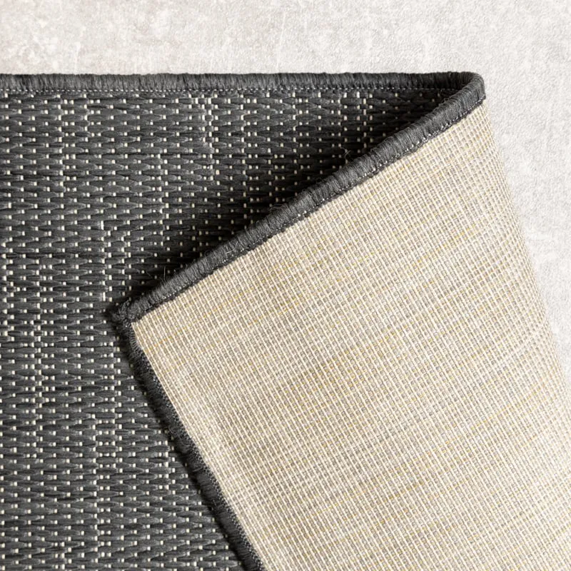 In-& Outdoor Teppich - Malta Melange Schwarz