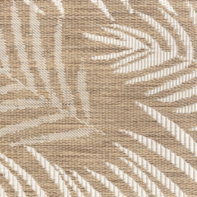 In-& Outdoor Teppich - Malta Leaves Natur