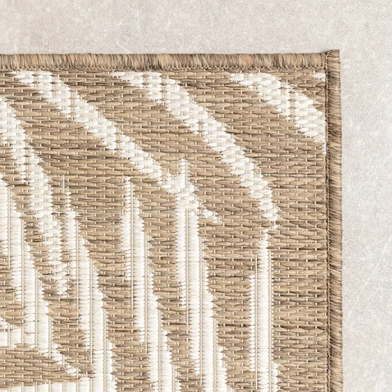 In-& Outdoor Teppich - Malta Leaves Natur
