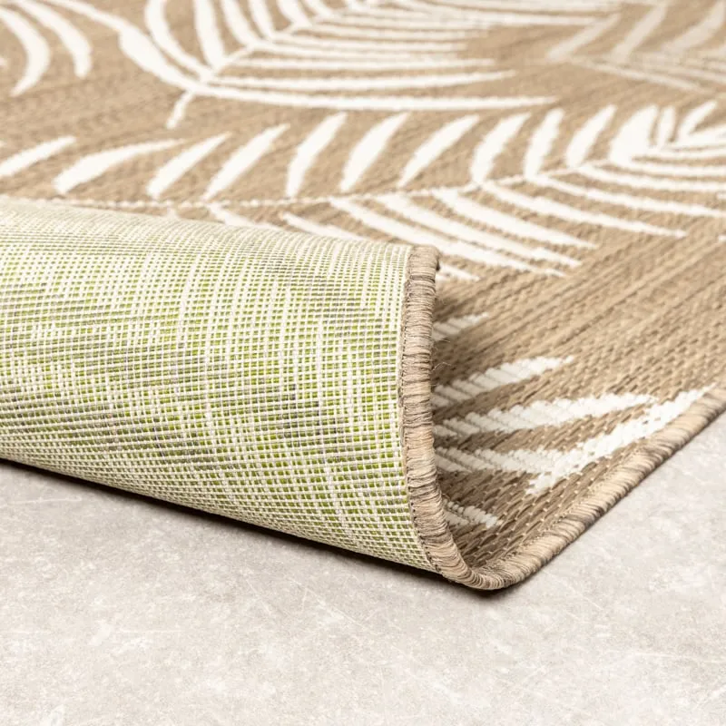 In-& Outdoor Teppich - Malta Leaves Natur