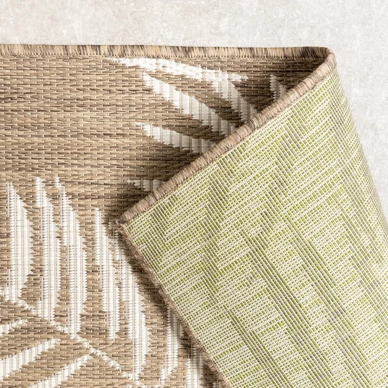 In-& Outdoor Teppich - Malta Leaves Natur