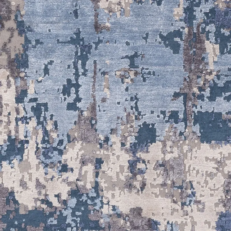 Designer Teppich 205x298cm - blau