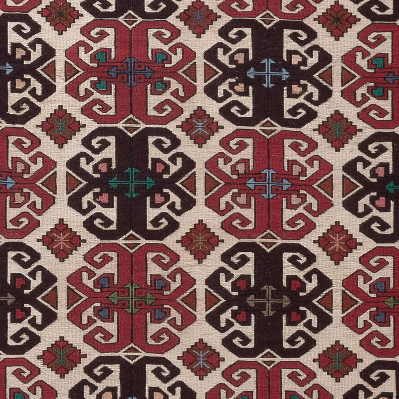 Kelim Afghan Teppich 132x195cm - mehrfarbig