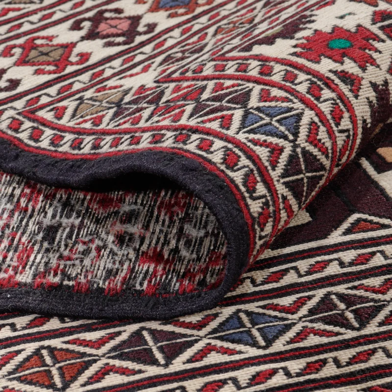 Kelim Afghan Teppich 132x195cm - mehrfarbig