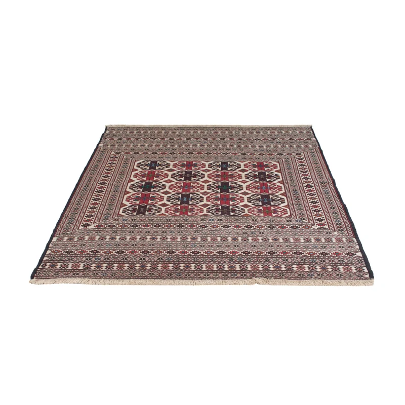 Kelim Afghan Teppich 132x195cm - mehrfarbig