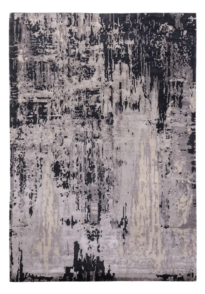 Designer Teppich 205x296cm - schwarz