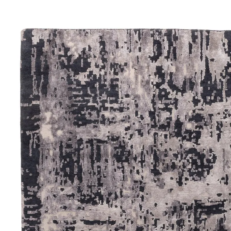 Designer Teppich 205x296cm - schwarz