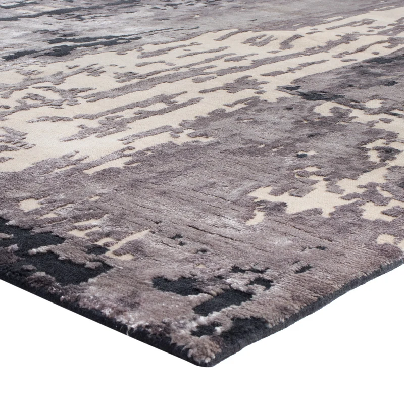 Designer Teppich 205x296cm - schwarz