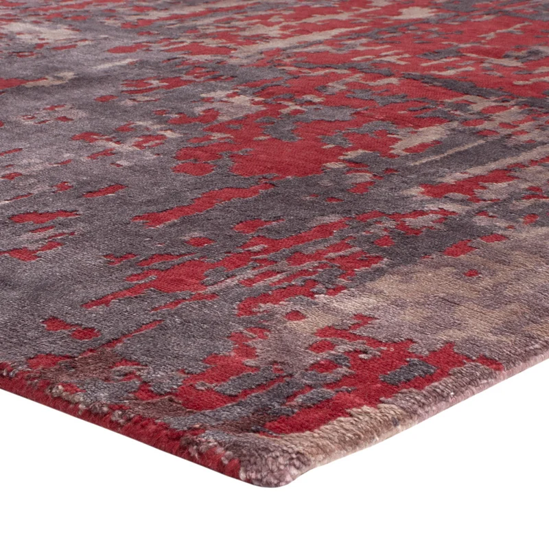 Designer Teppich 203x300cm - rot