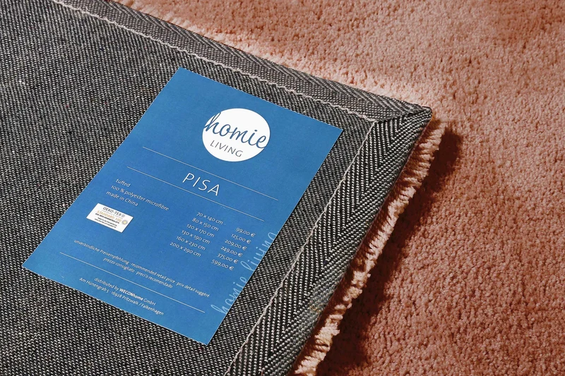 Teppich cognacfarben Hochflor "Pisa " Homie Living