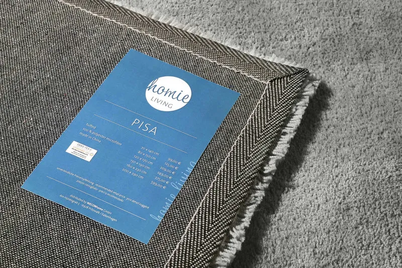 Teppich Grau Taupe "Pisa" Homie Living