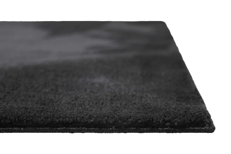 Kurzflor-Teppich Schwarz soft & weich "Lago" Homie Living