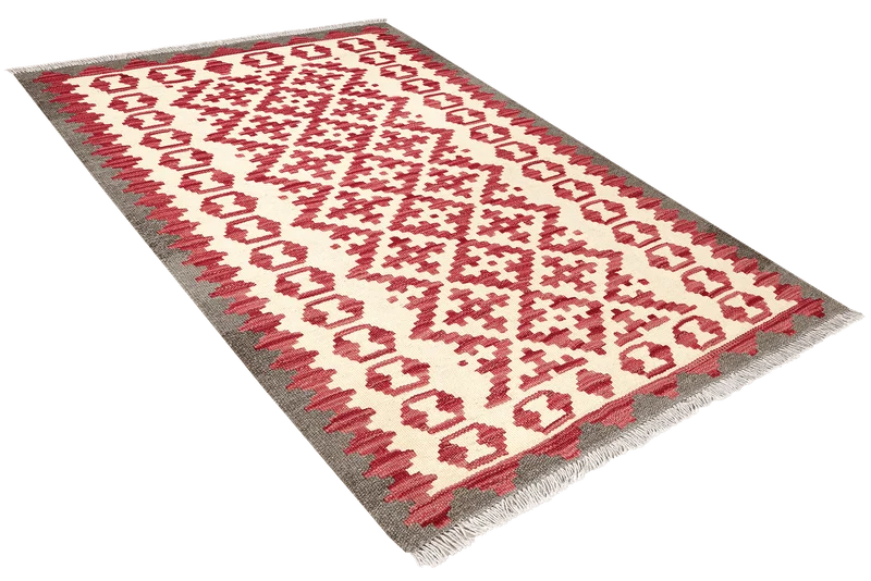 Kelim Gashgai · Handgewebt – Beige, 147x103 cm