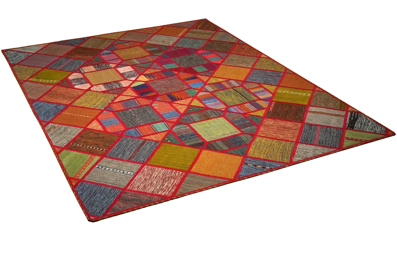 Kelim Tekkeh · Handgewebt – Bunt, 200x150 cm
