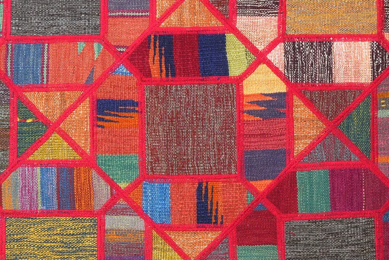 Kelim Tekkeh · Handgewebt – Bunt, 200x150 cm