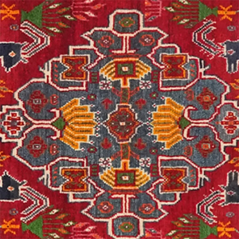 Gashgai · Handgeknüpft – Rot, 66x54 cm